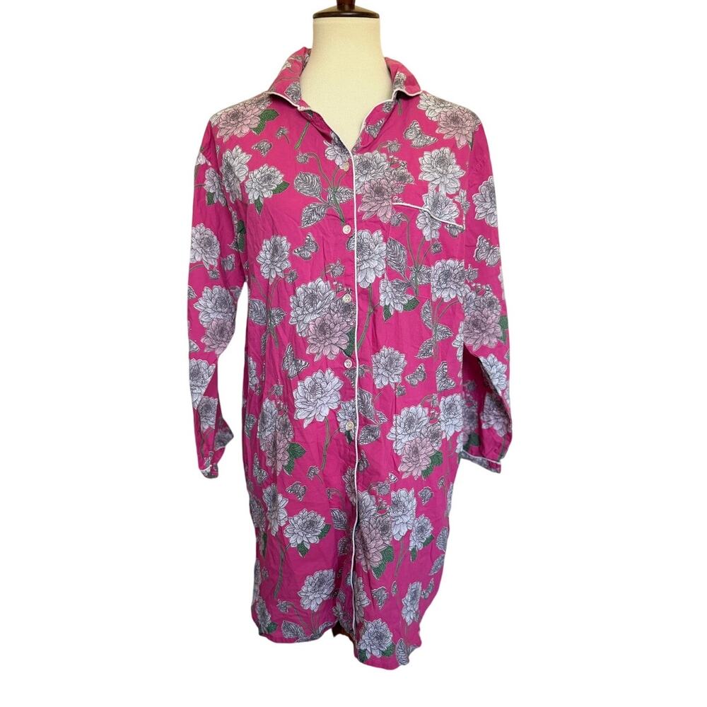 Mahogany Store Dahlia Print Nightshirt Pajama